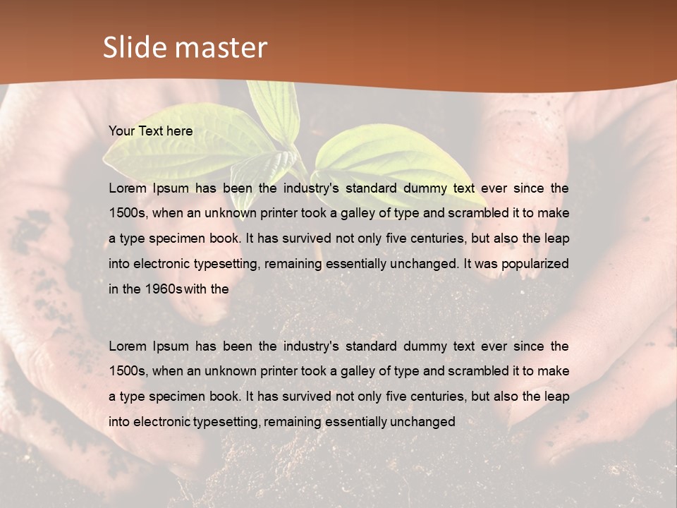 Carrying Care Life PowerPoint Template