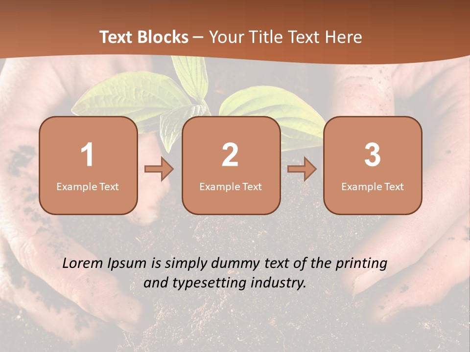 Carrying Care Life PowerPoint Template