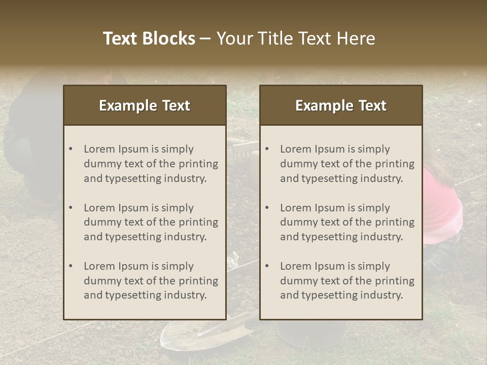 Work Plant Vegetable PowerPoint Template
