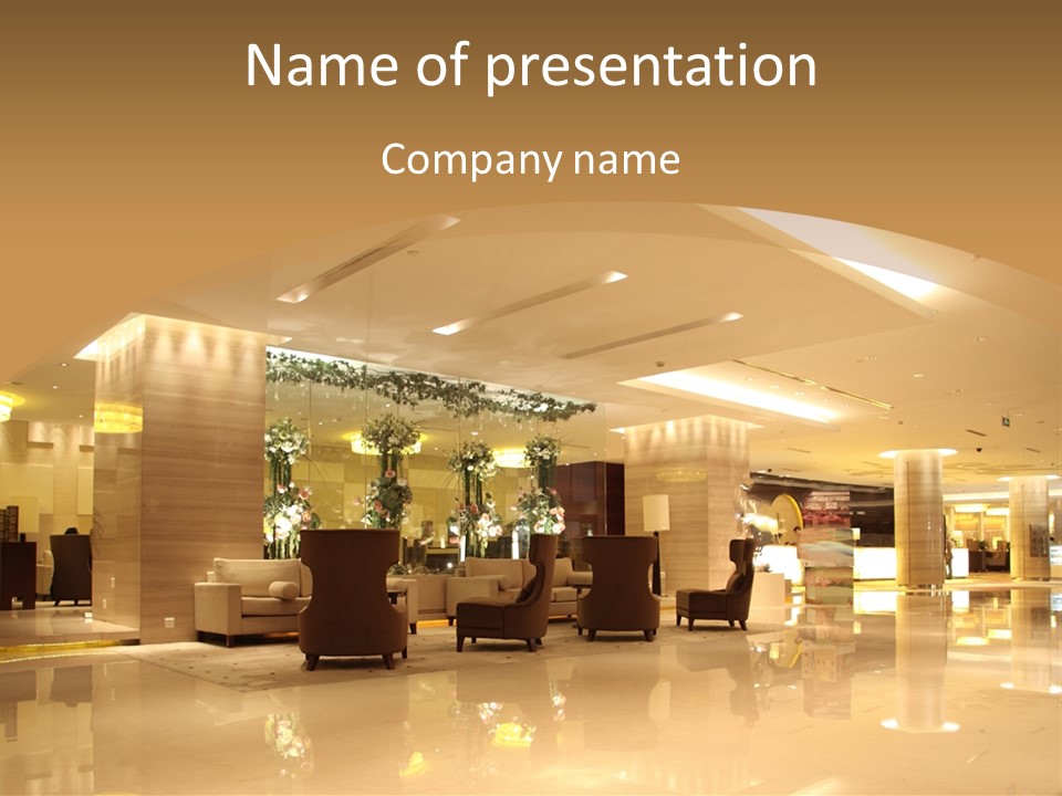 Company Seat Contemporary PowerPoint Template