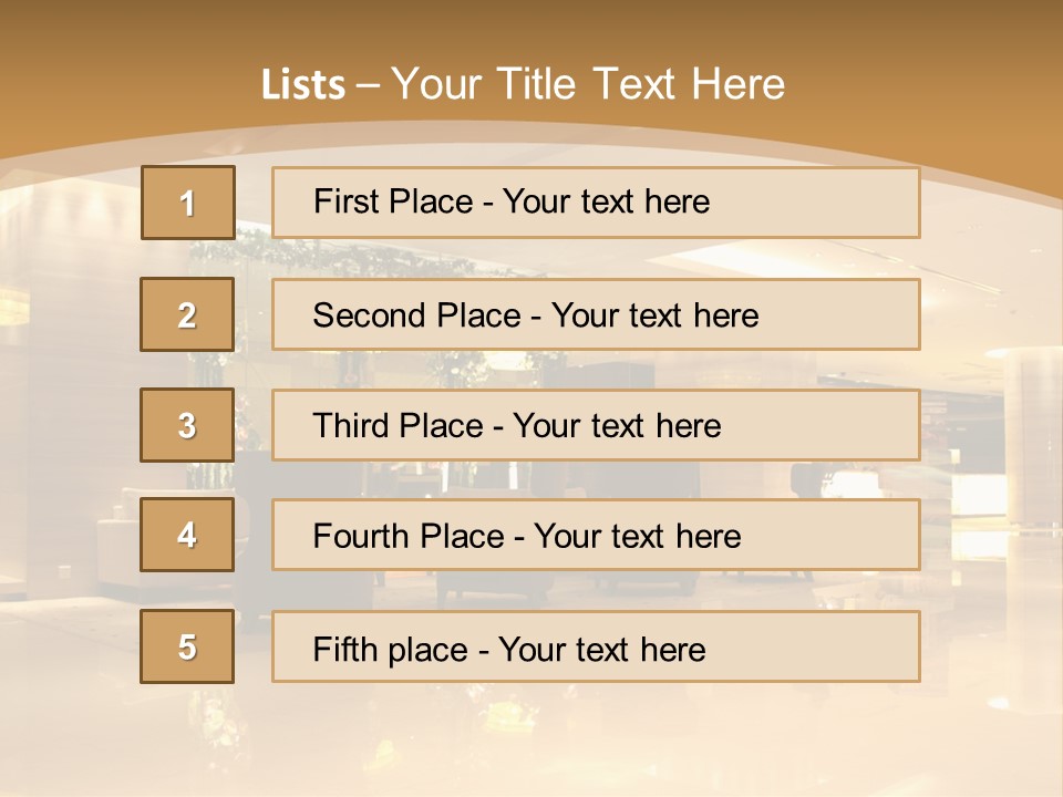 Company Seat Contemporary PowerPoint Template