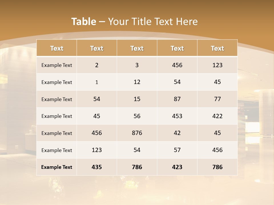 Company Seat Contemporary PowerPoint Template