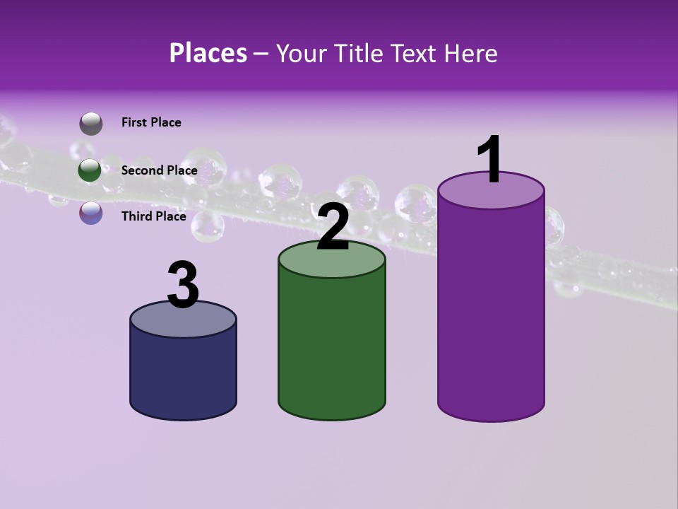 Water Refreshing Background PowerPoint Template