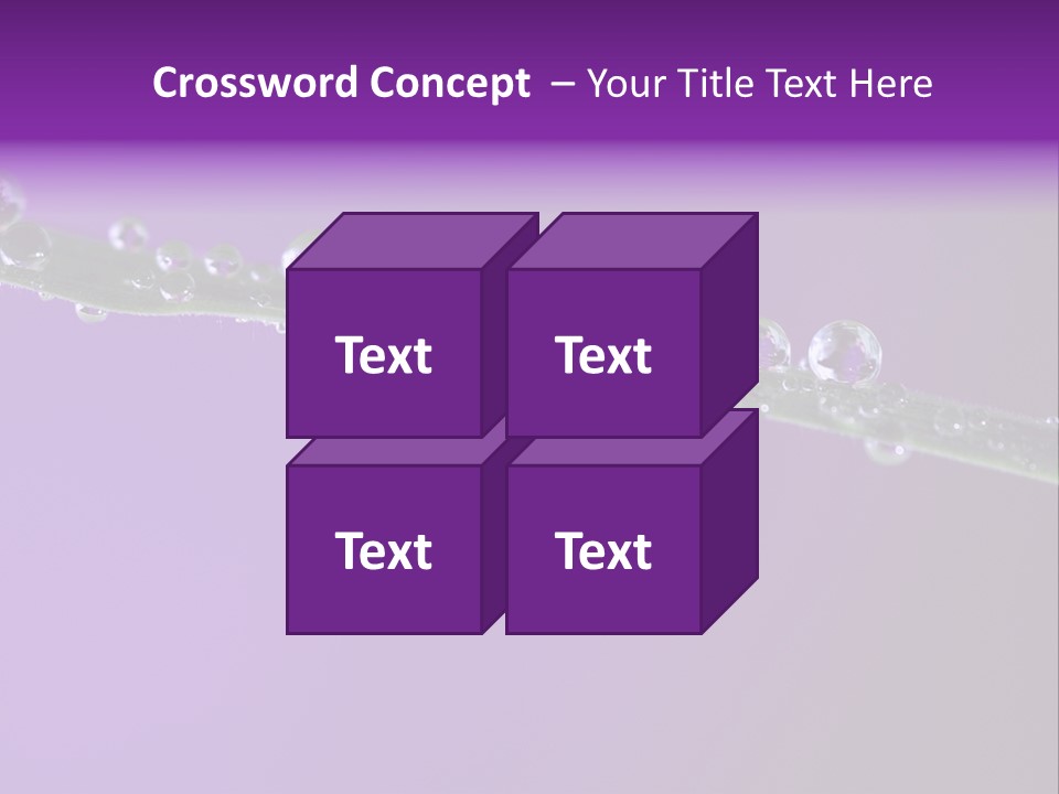 Water Refreshing Background PowerPoint Template