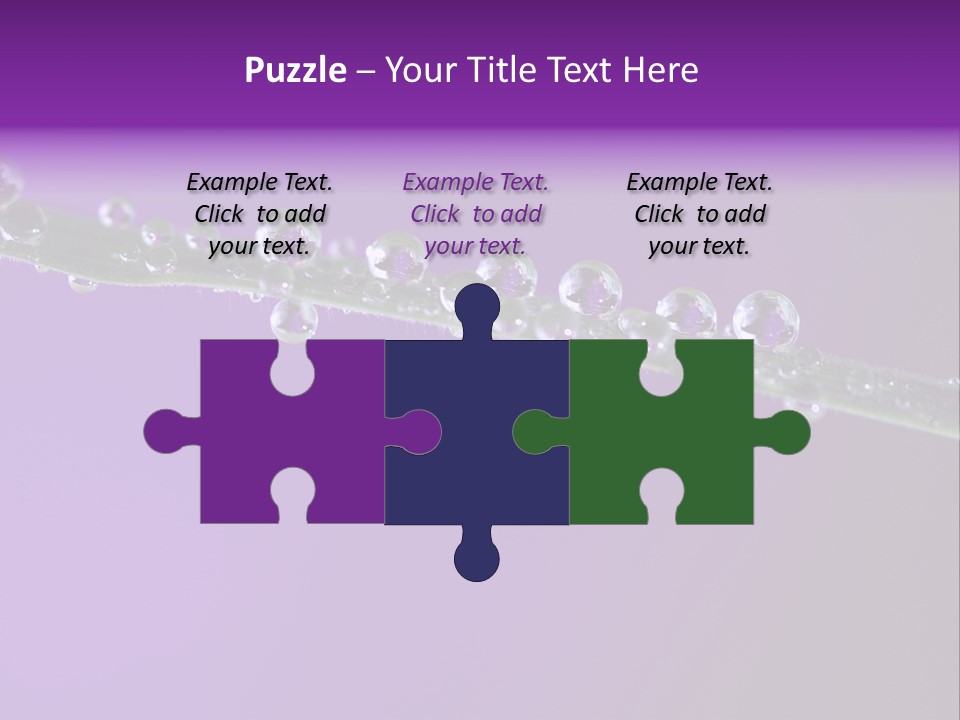 Water Refreshing Background PowerPoint Template