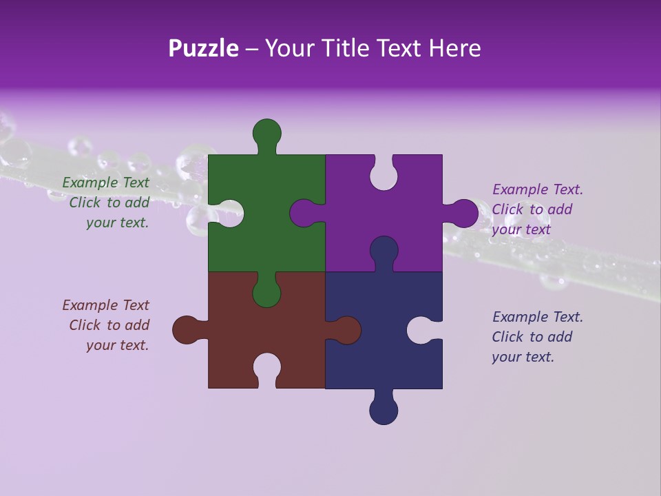 Water Refreshing Background PowerPoint Template