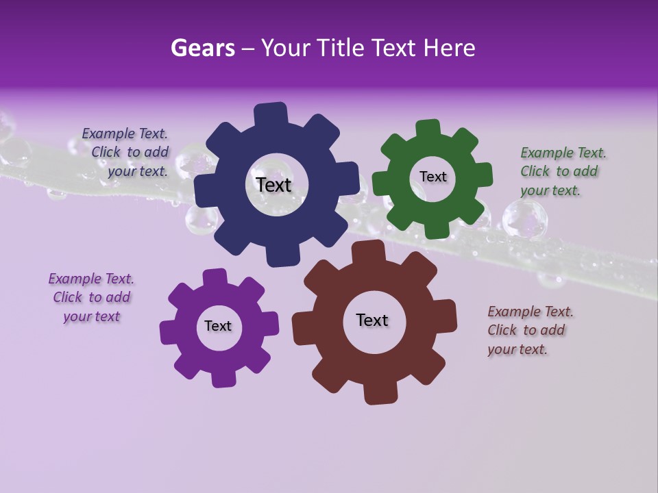 Water Refreshing Background PowerPoint Template