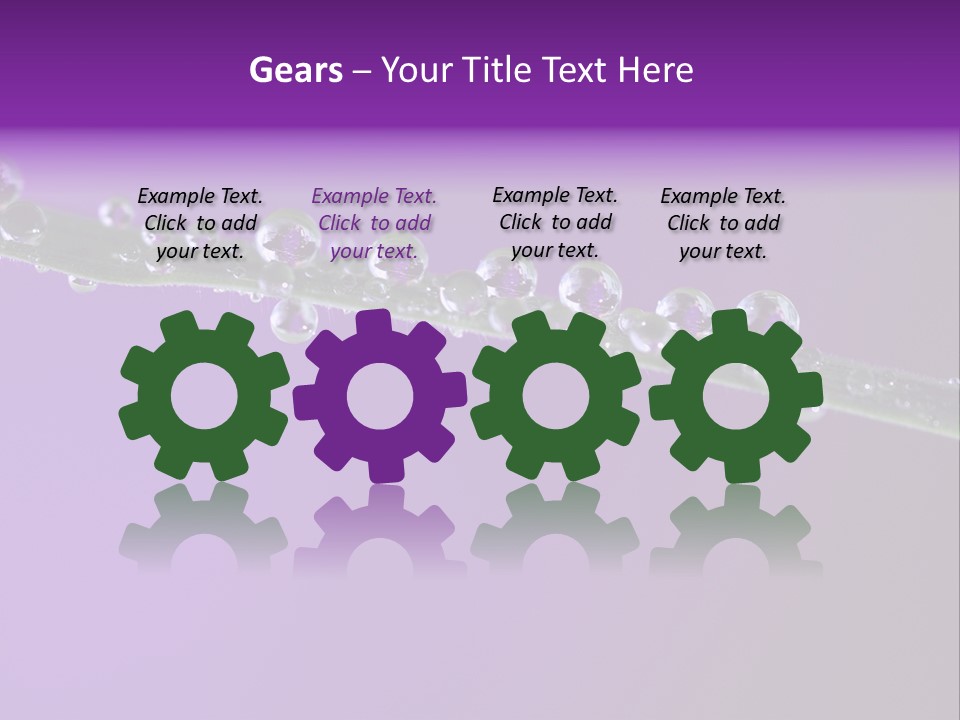 Water Refreshing Background PowerPoint Template