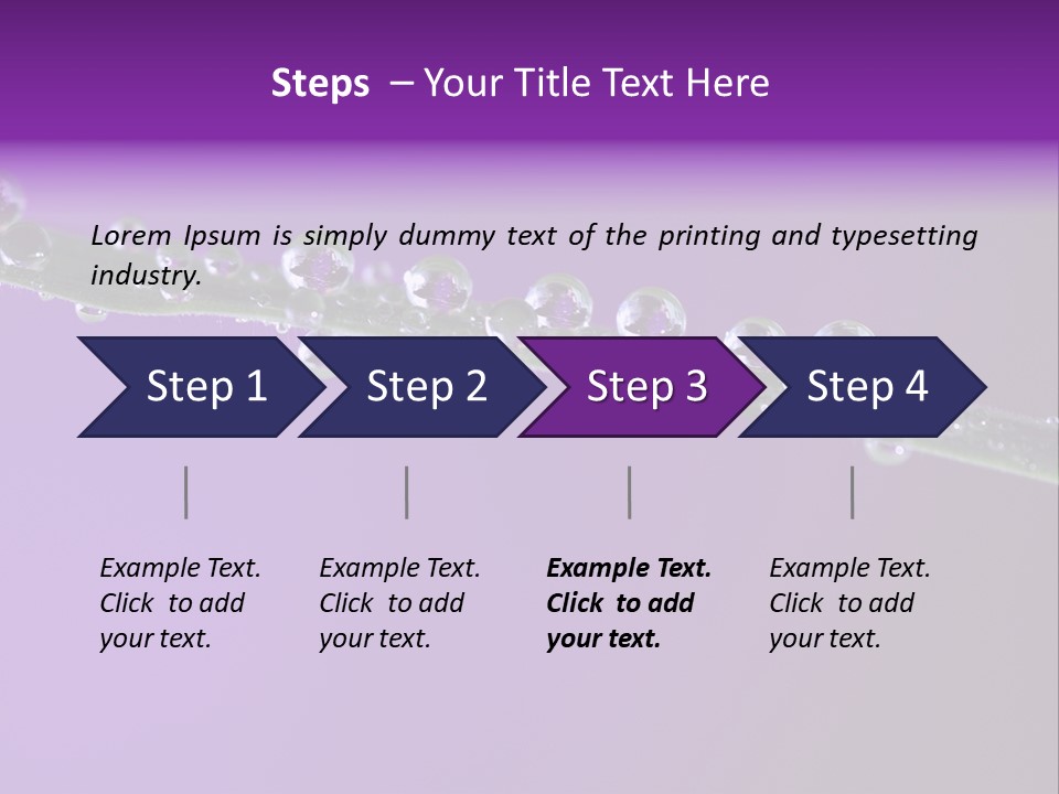 Water Refreshing Background PowerPoint Template