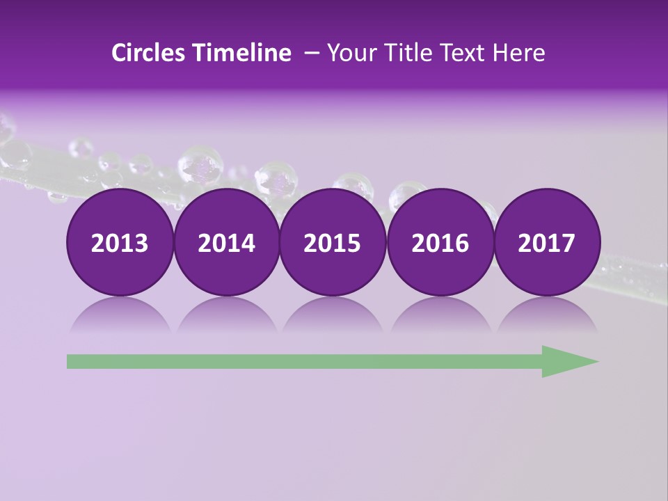 Water Refreshing Background PowerPoint Template