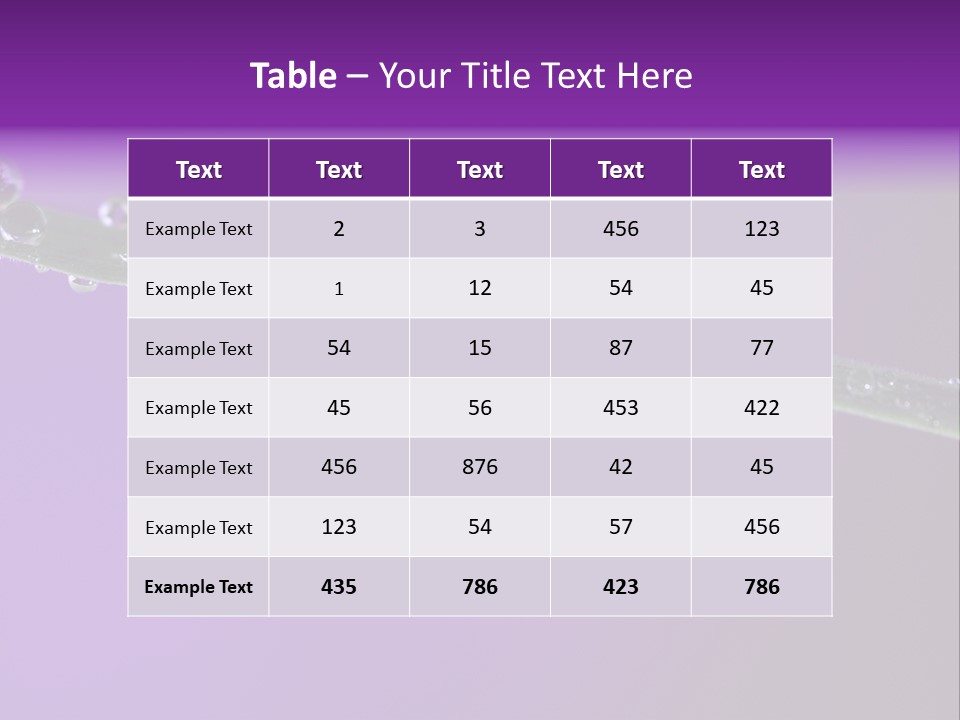 Water Refreshing Background PowerPoint Template