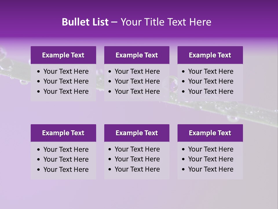 Water Refreshing Background PowerPoint Template
