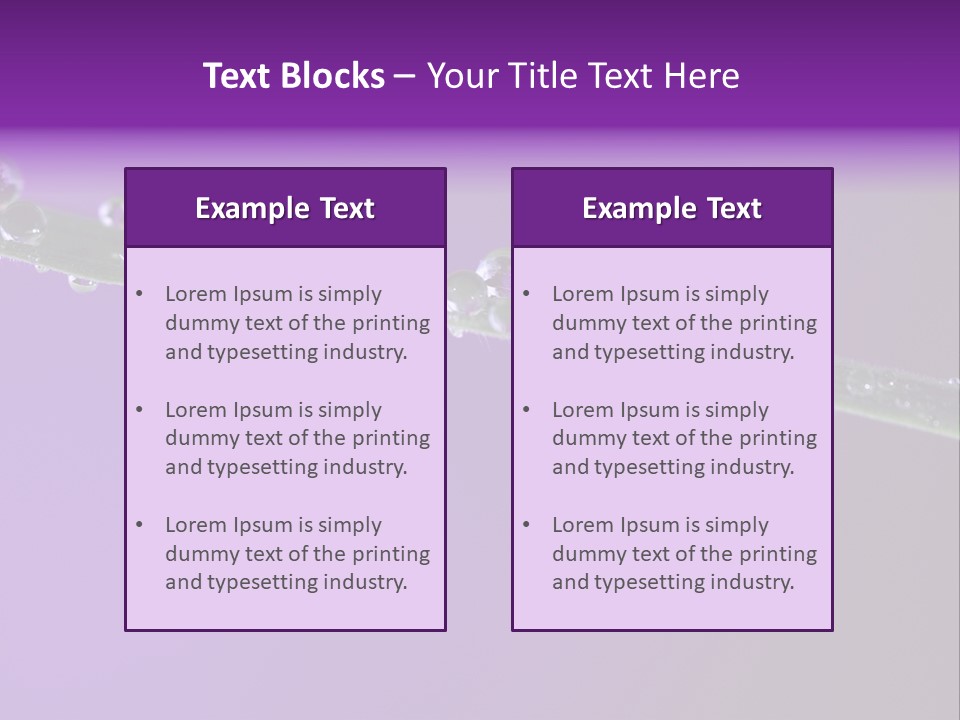 Water Refreshing Background PowerPoint Template
