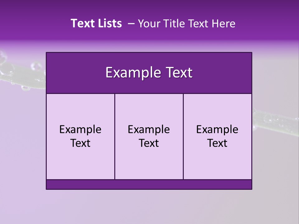 Water Refreshing Background PowerPoint Template