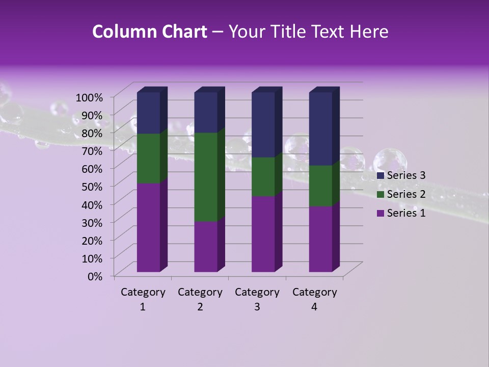 Water Refreshing Background PowerPoint Template