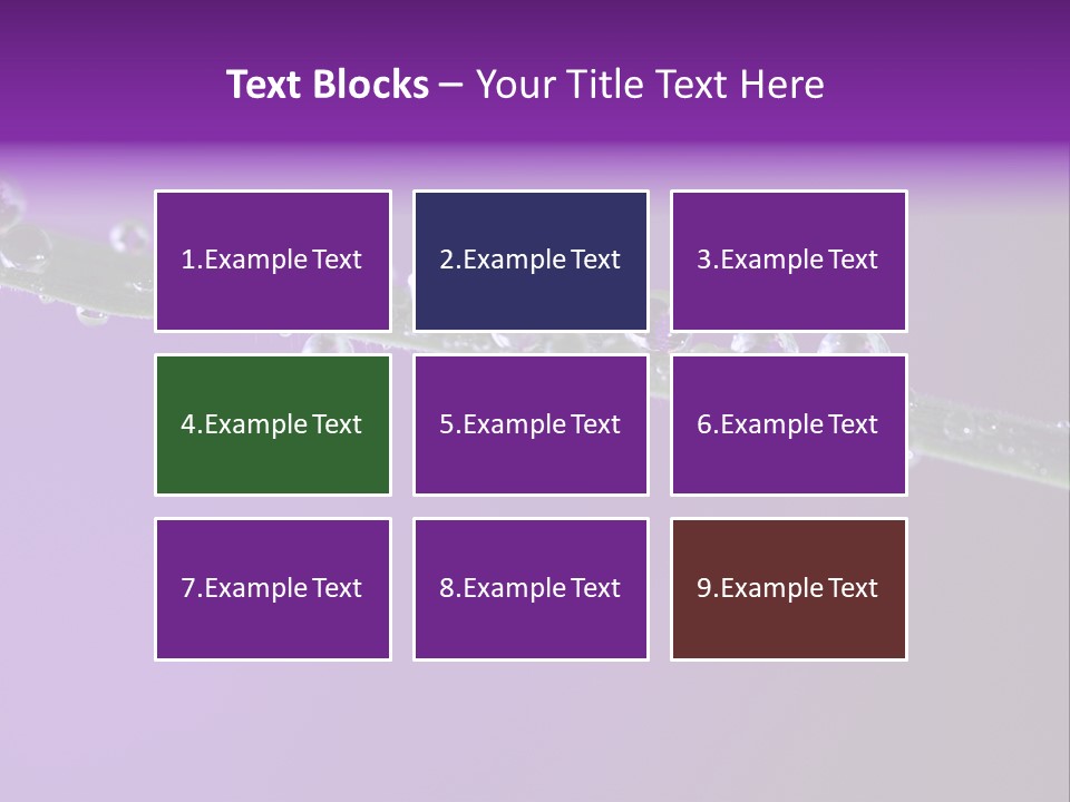 Water Refreshing Background PowerPoint Template