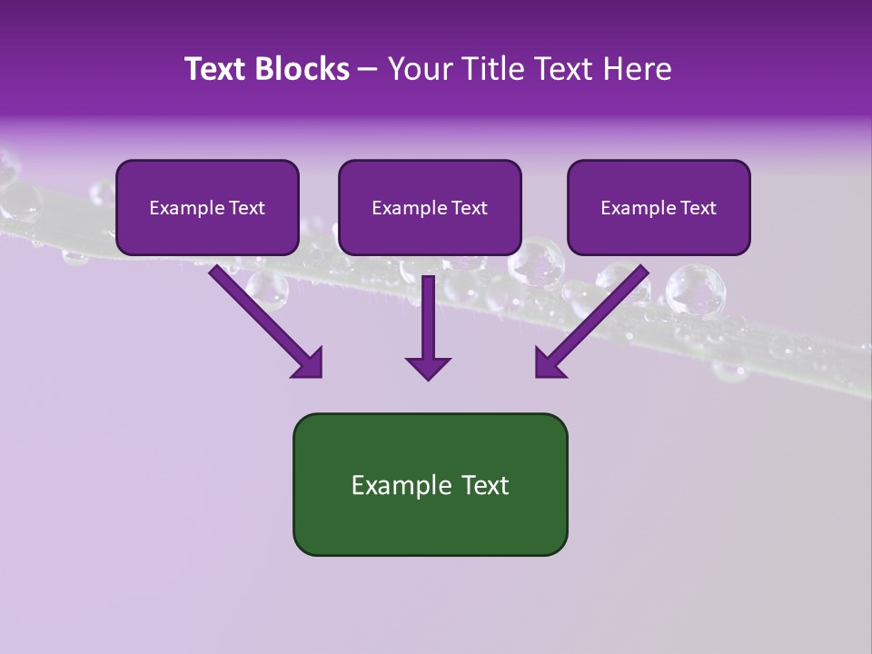 Water Refreshing Background PowerPoint Template