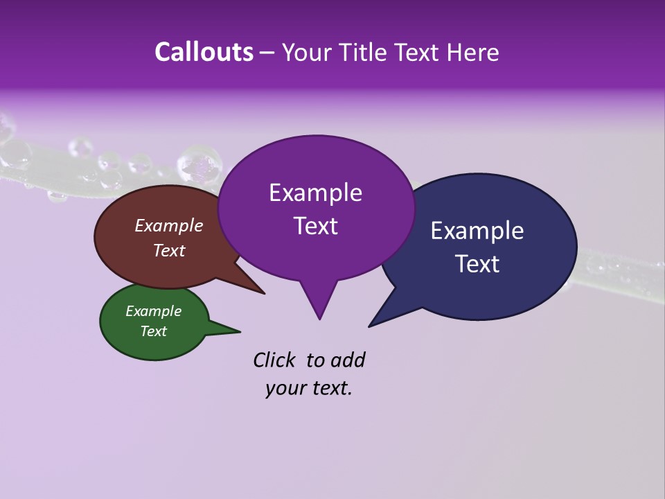 Water Refreshing Background PowerPoint Template