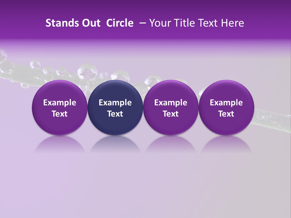 Water Refreshing Background PowerPoint Template