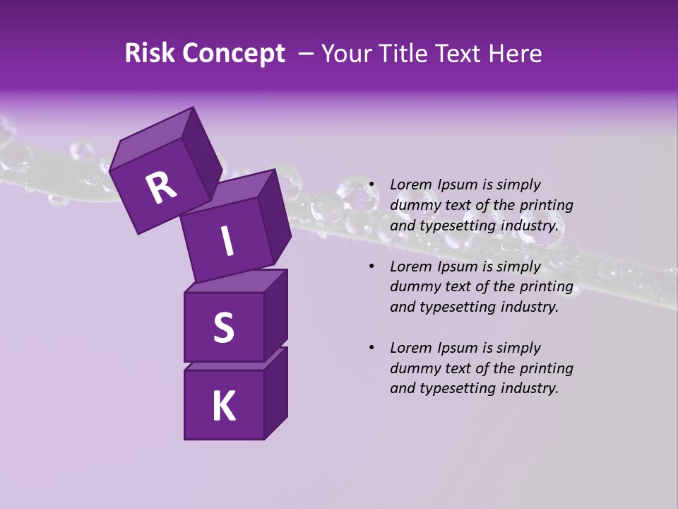 Water Refreshing Background PowerPoint Template