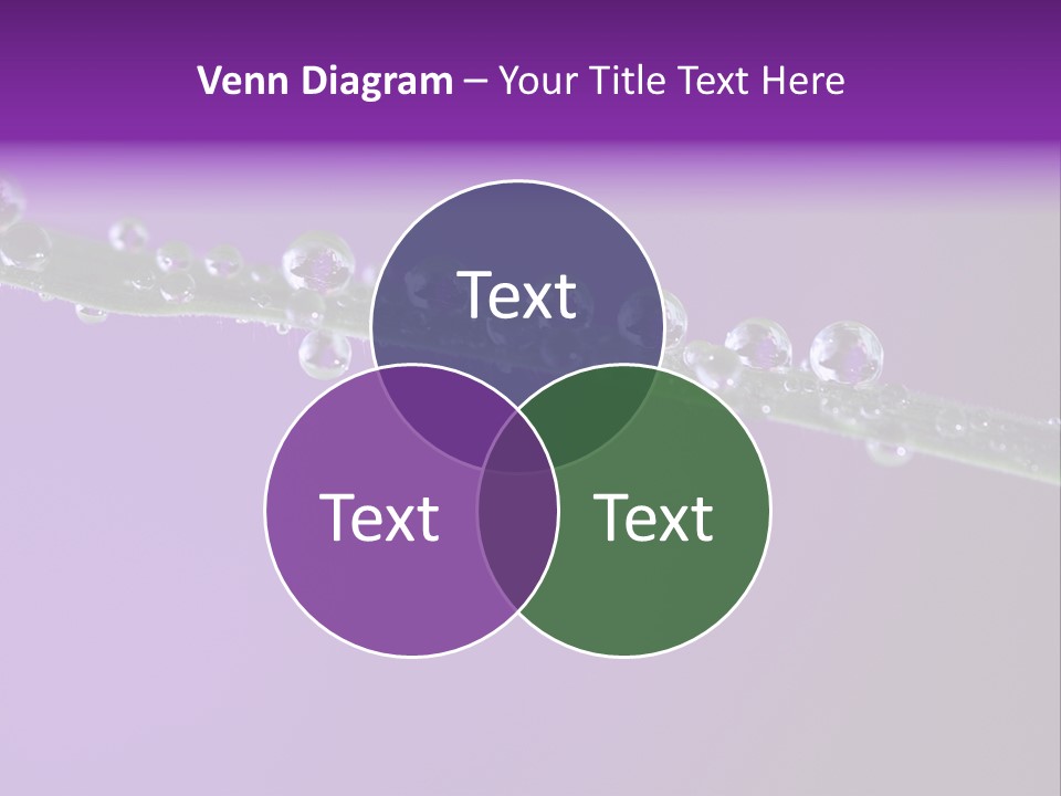 Water Refreshing Background PowerPoint Template