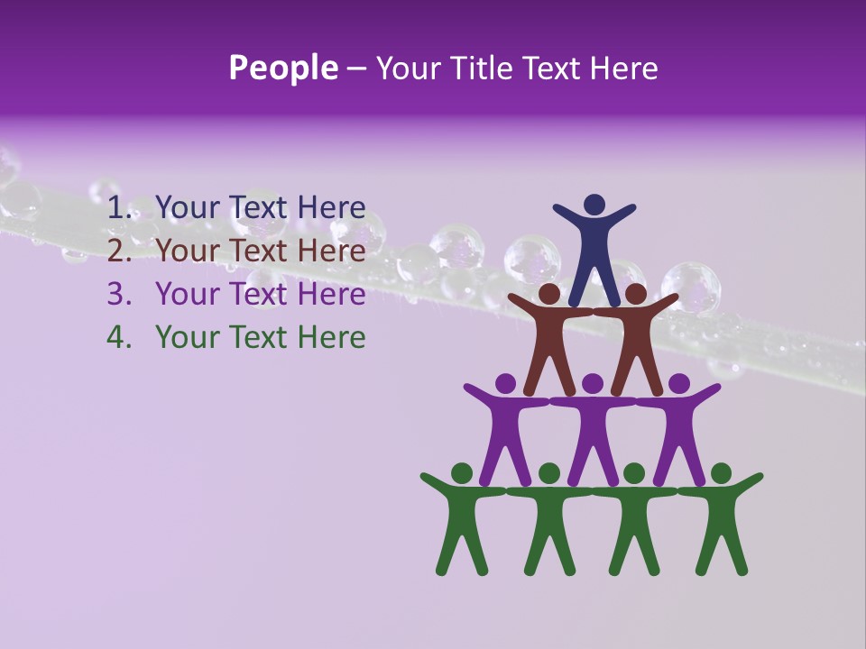 Water Refreshing Background PowerPoint Template