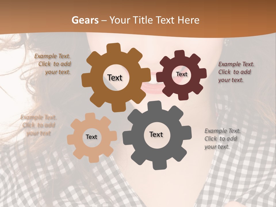 Using Technology Caucasian PowerPoint Template