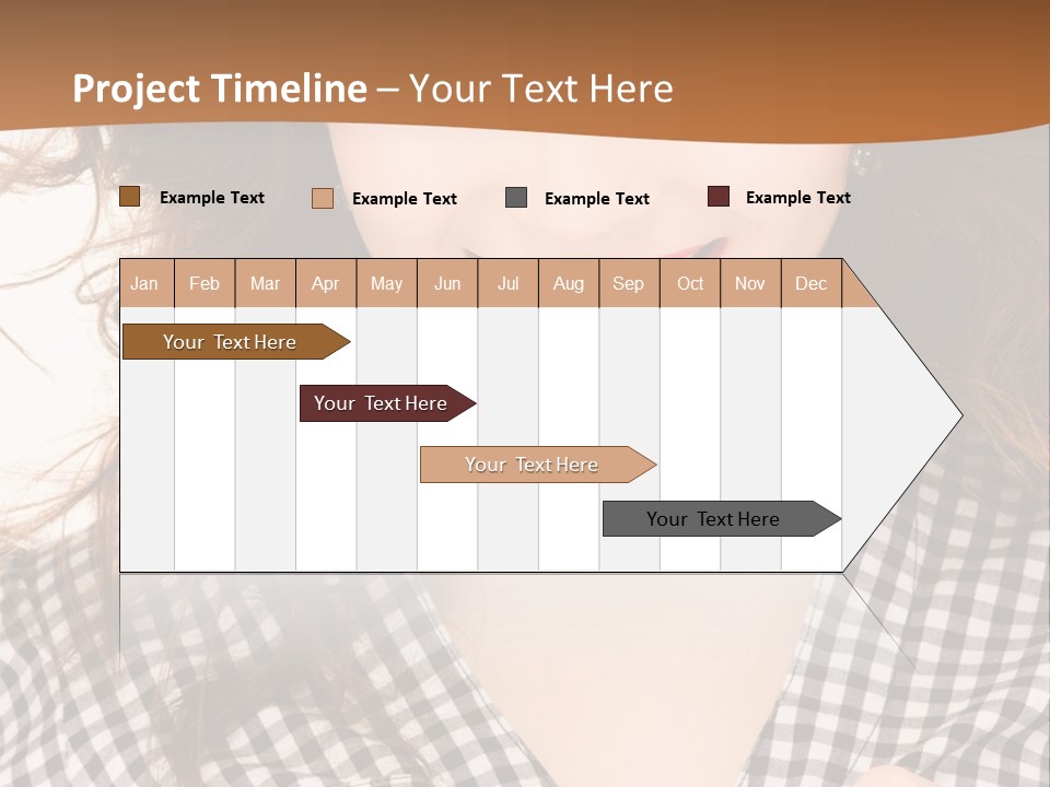 Using Technology Caucasian PowerPoint Template