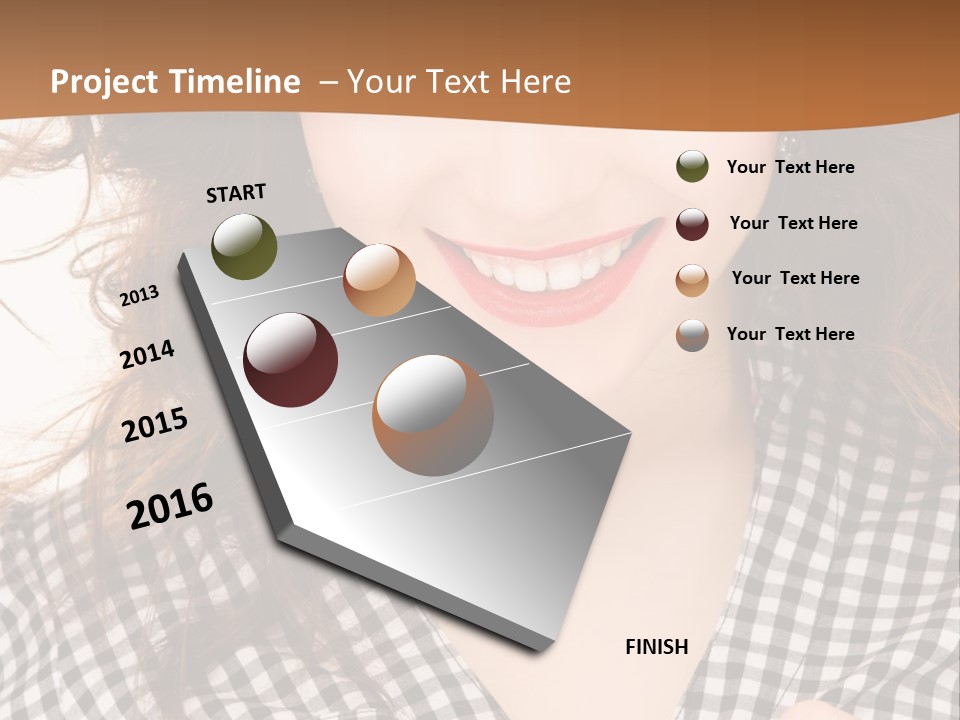 Using Technology Caucasian PowerPoint Template