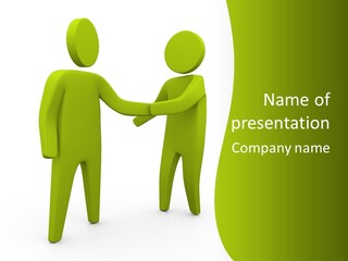 Job Agree Shake PowerPoint Template