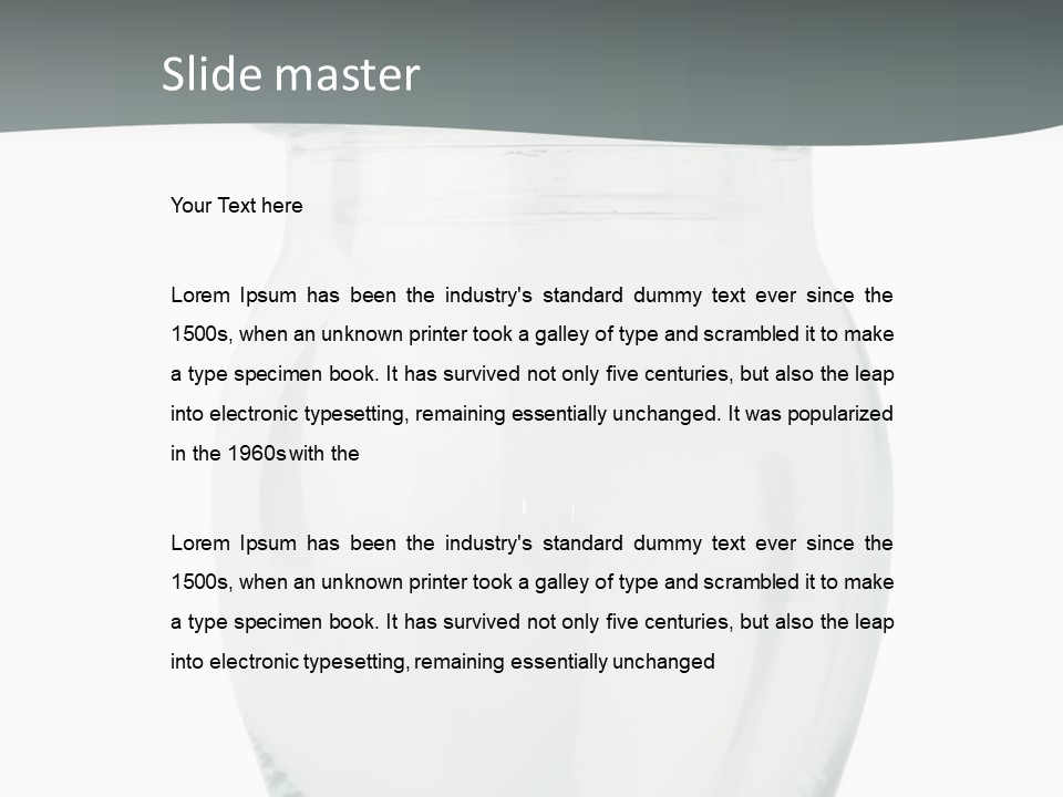 Translucent Colorless Image PowerPoint Template