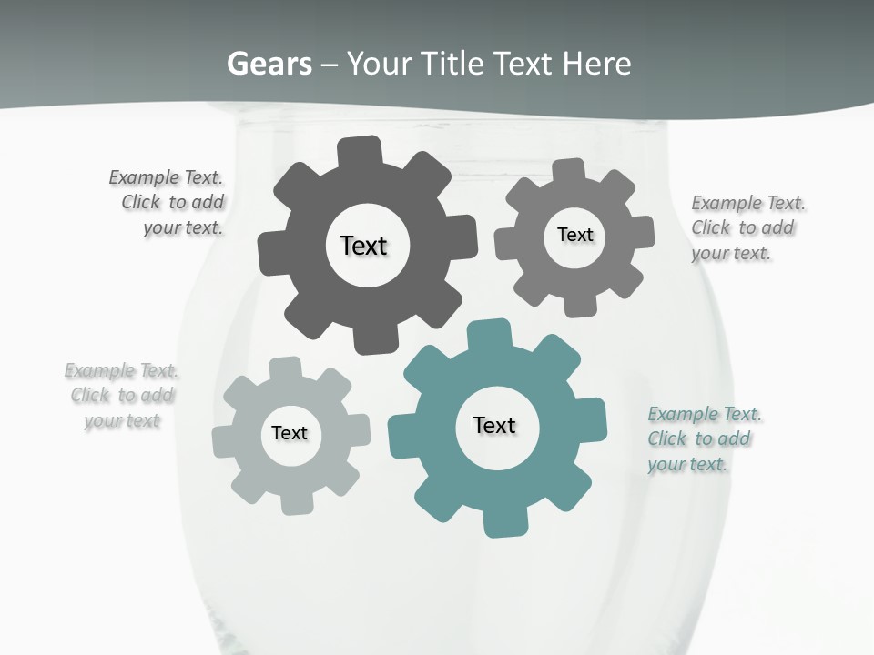 Translucent Colorless Image PowerPoint Template