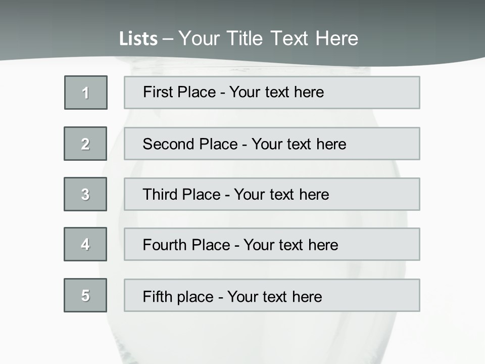 Translucent Colorless Image PowerPoint Template
