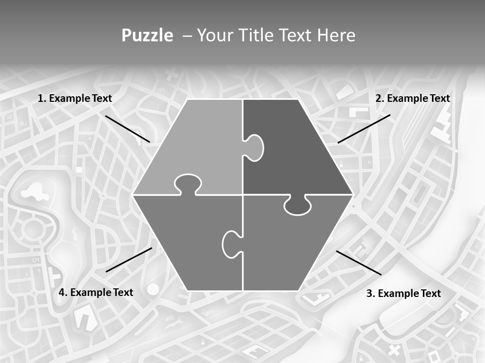 Streetmap Town Urban PowerPoint Template