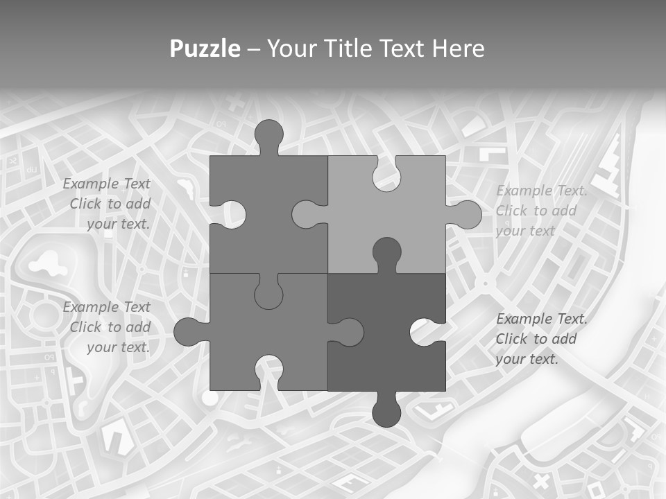 Streetmap Town Urban PowerPoint Template