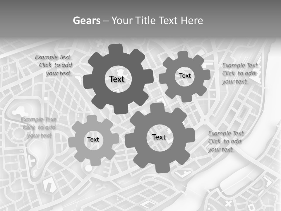 Streetmap Town Urban PowerPoint Template