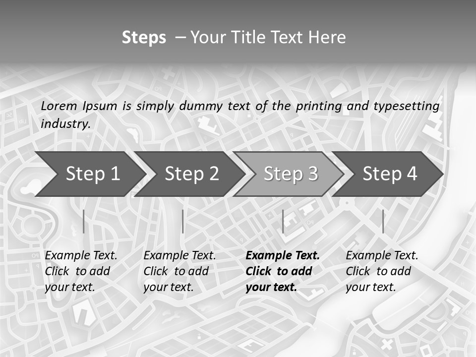 Streetmap Town Urban PowerPoint Template