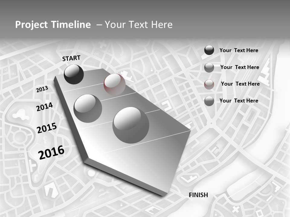 Streetmap Town Urban PowerPoint Template