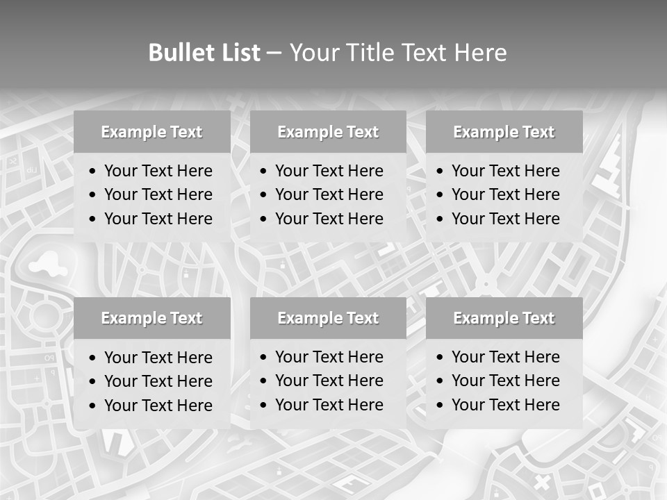 Streetmap Town Urban PowerPoint Template