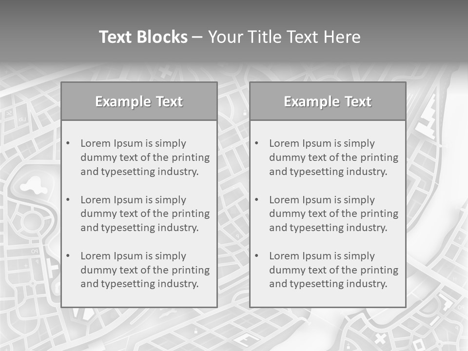 Streetmap Town Urban PowerPoint Template