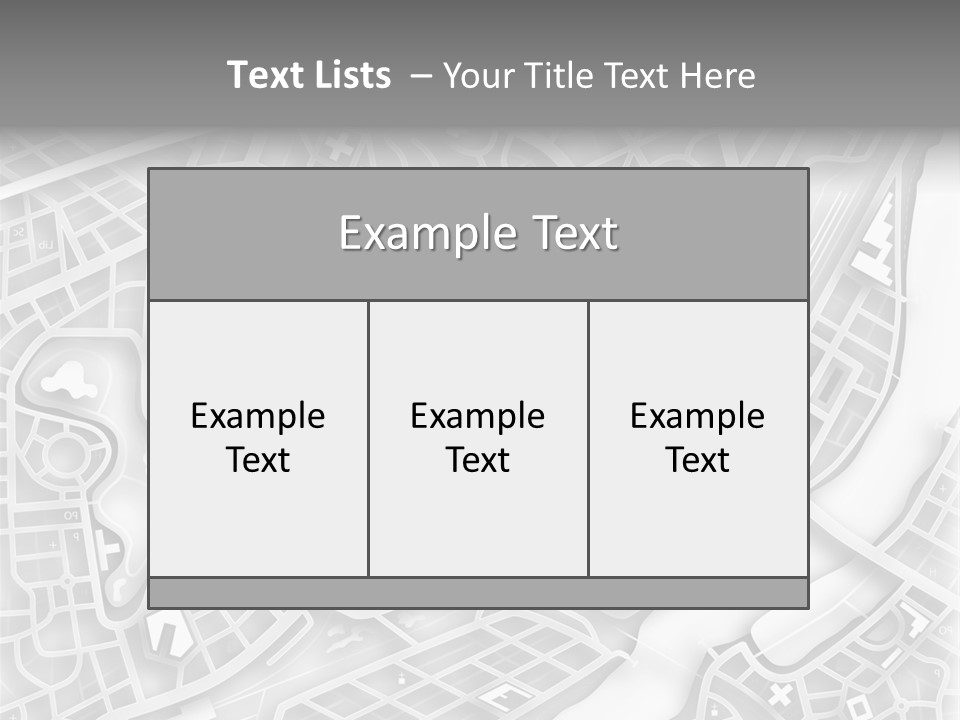 Streetmap Town Urban PowerPoint Template