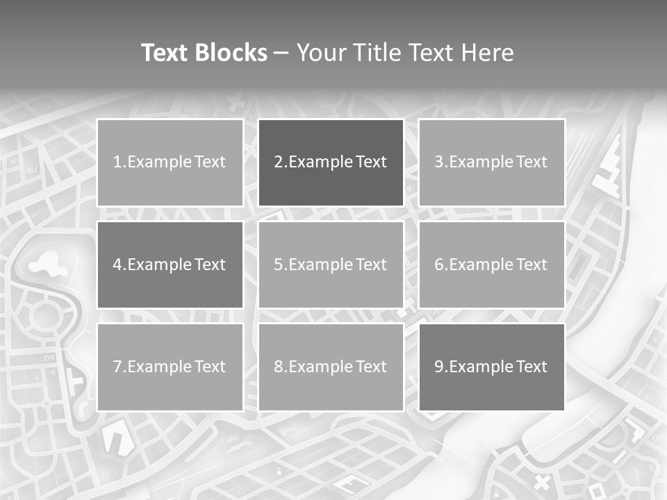 Streetmap Town Urban PowerPoint Template