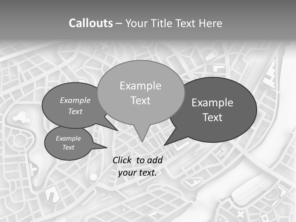 Streetmap Town Urban PowerPoint Template