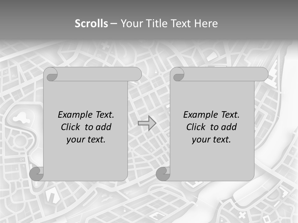 Streetmap Town Urban PowerPoint Template