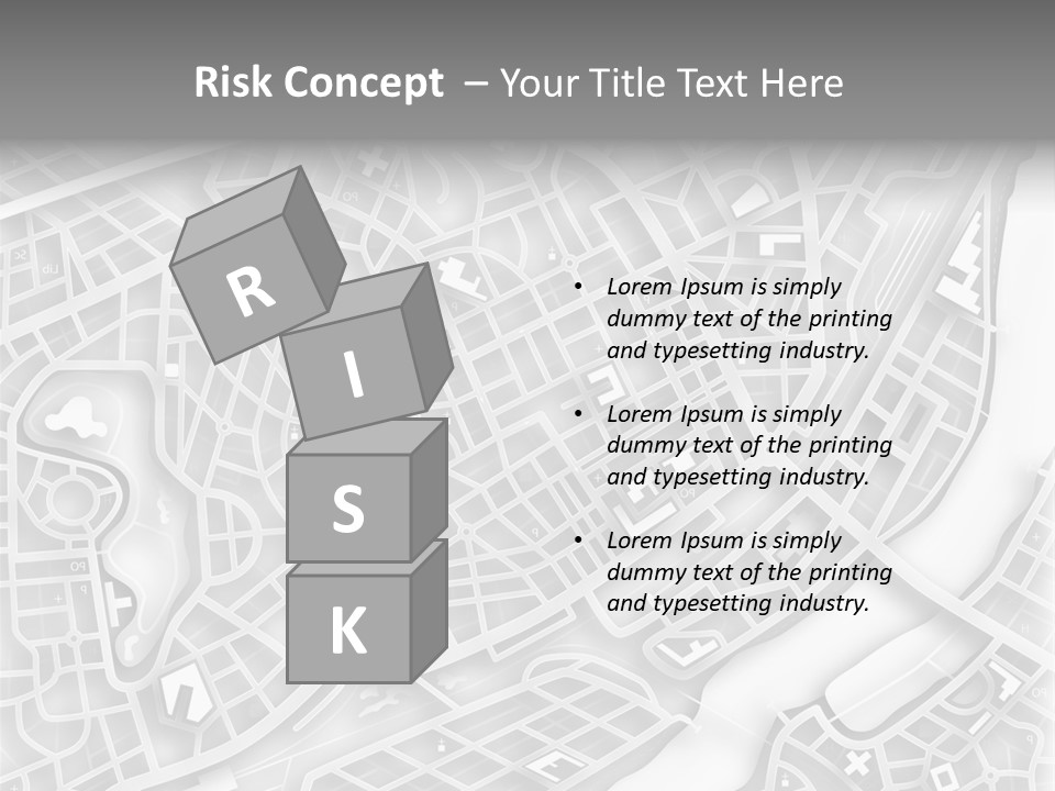 Streetmap Town Urban PowerPoint Template