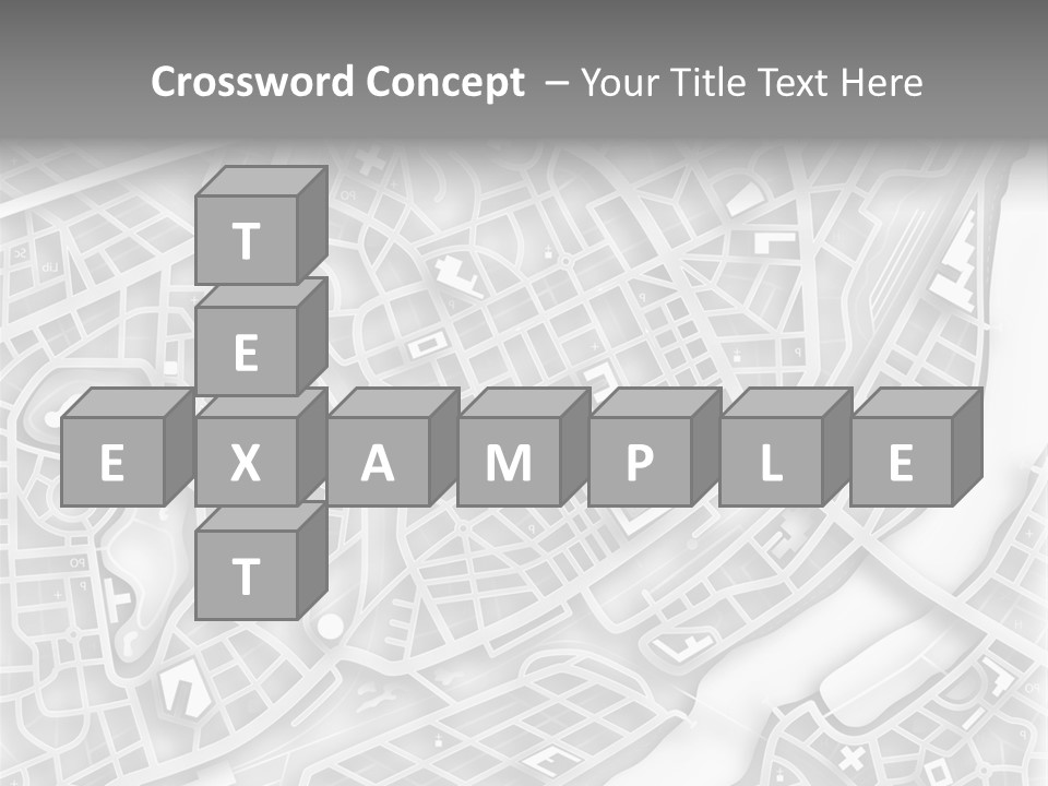Streetmap Town Urban PowerPoint Template