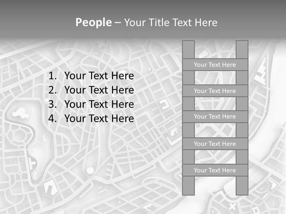 Streetmap Town Urban PowerPoint Template