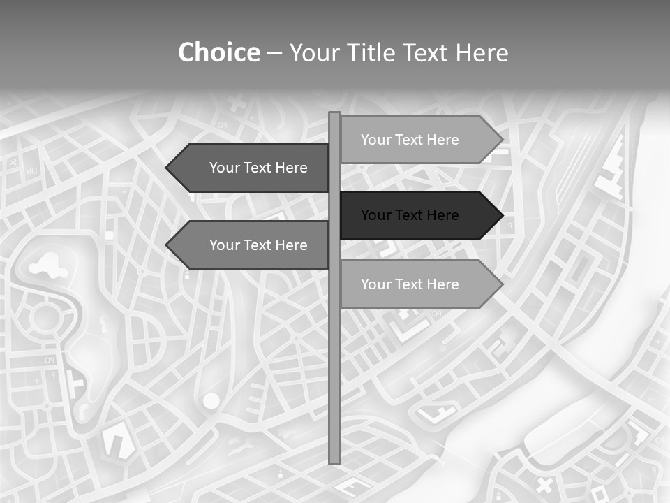 Streetmap Town Urban PowerPoint Template