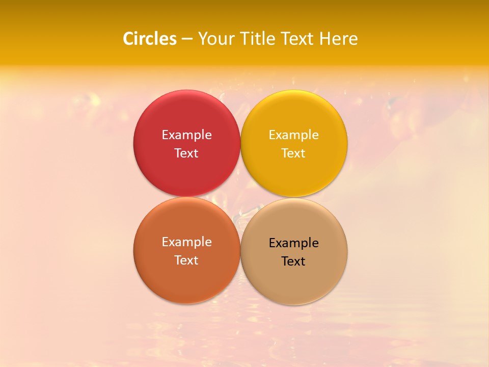 Water Drops Beads Background PowerPoint Template