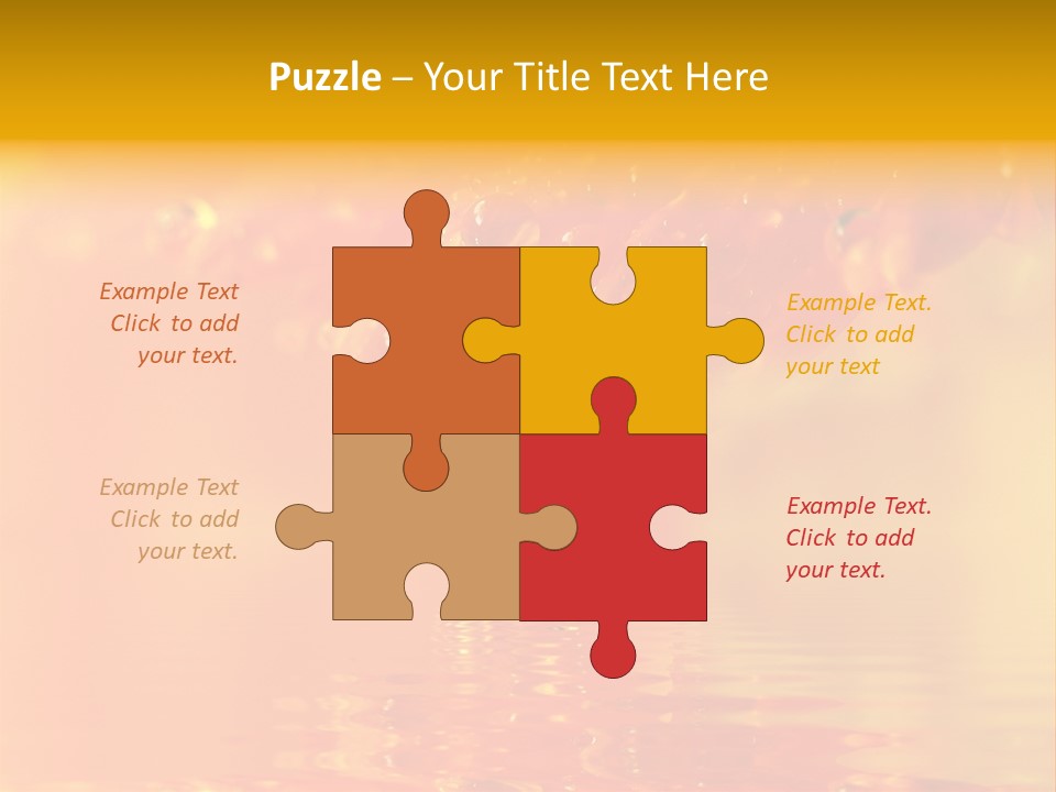 Water Drops Beads Background PowerPoint Template